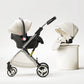 Luxurious Light High Landscape Baby Stroller Egg-shaped Seat for Newborn One Hand Recline Pushchair Pram Compact Size