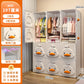 2025 Kids Wardrobe: Stainless Steel Storage Cabinet, Double Door Design Eco-Friendly & Child-Safe Easy Assembly Home Nursery