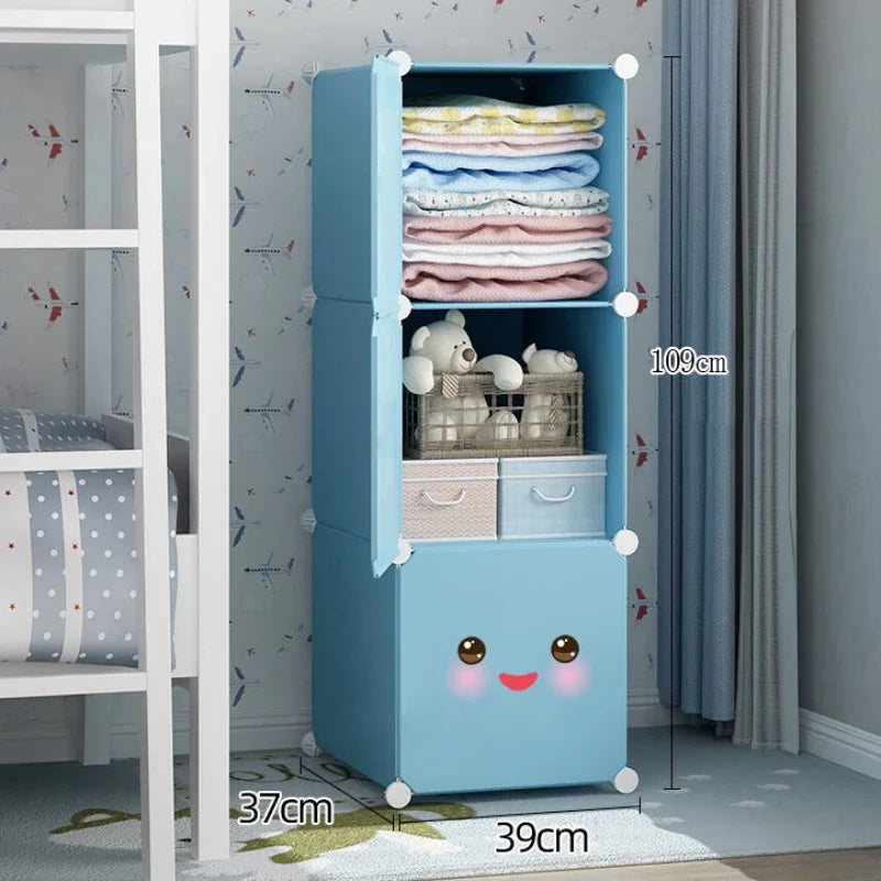 Baby Children Modular Cabinet Recameras Kids Storage Wardrobe Kids Toys Organizer Storage Guarda Roupa Infantil Girl Furniture
