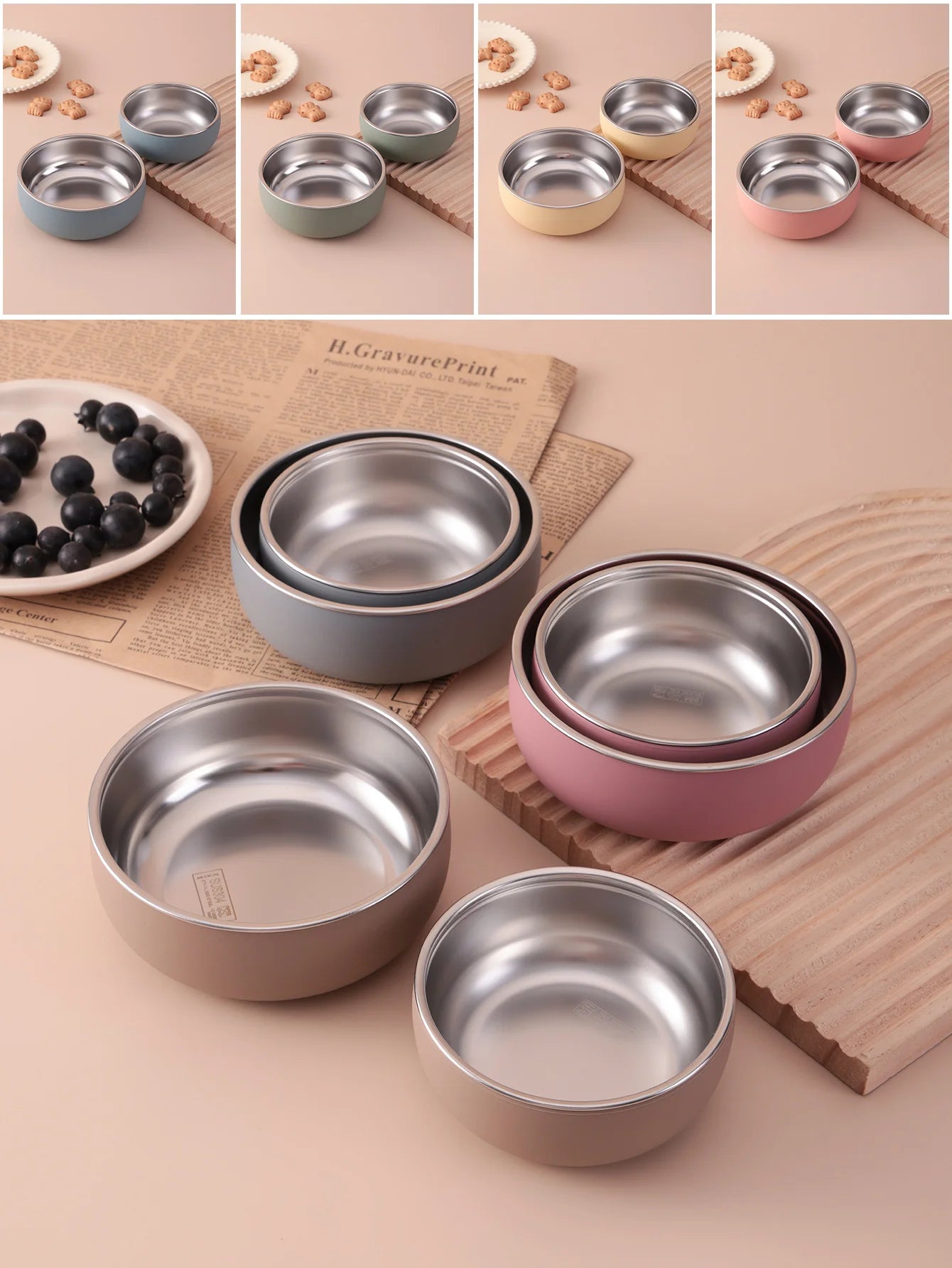 Stainless Steel Baby Feeding Plate – Non-Slip Suction Base