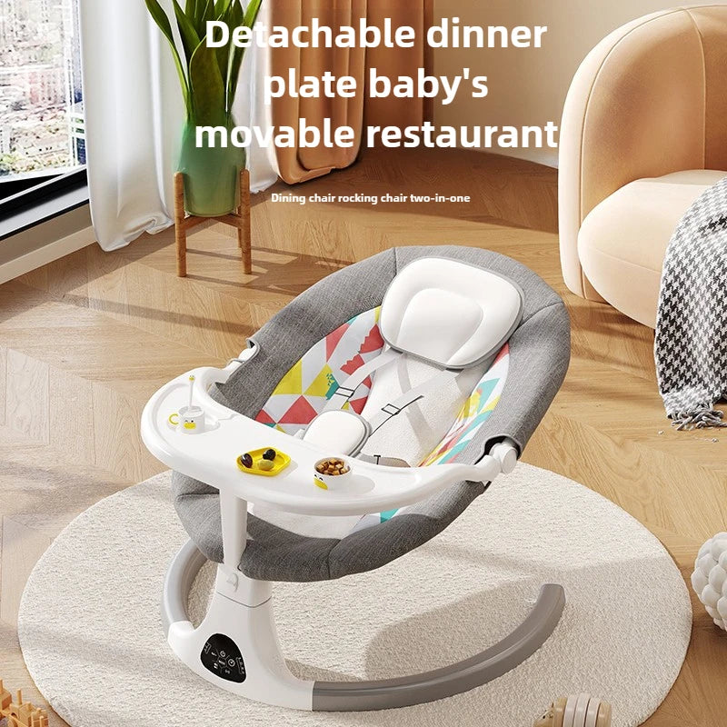 Baby Electric Rocking Chair Baby Electric Sleeping Basket Cooting Smart Rocking Chair for Children Electric Baby Swing