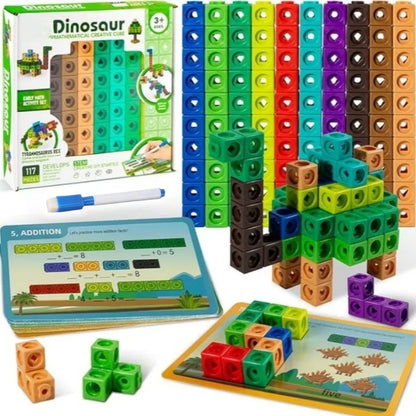 Children's ever-changing cube block building block toys Montessori teaching aids children's educational early education toy set