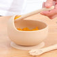 Ensemble repas pour tout-petit – Bol, cuillère et fourchette en silicone antidérapant