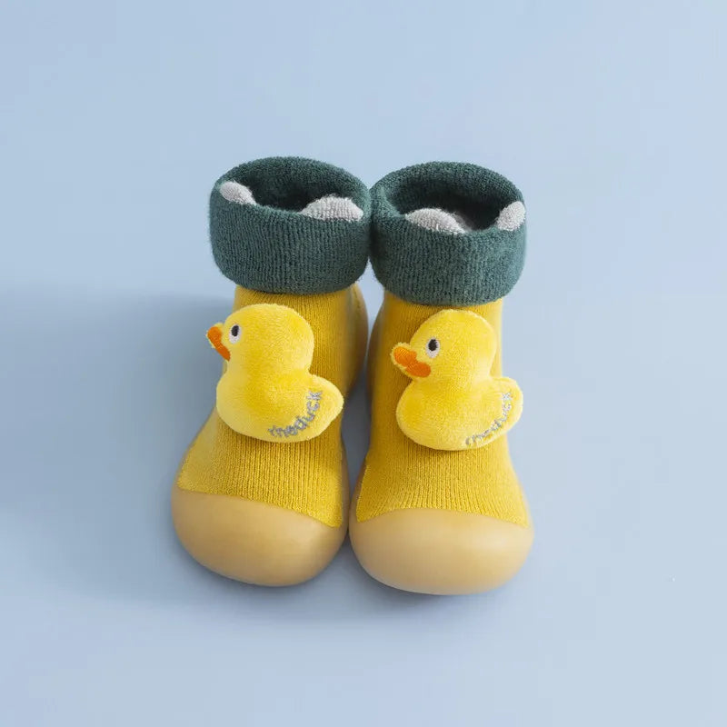 New Children's Cartoon Terry Terry Ears Doll Socks Shoes Soft Sole Indoor Baby Toddler Shoes