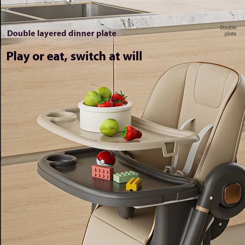 Household Baby Highchair Multifunctional Children's Dining Chair Baby Eating Foldable Seat Dinning Chair Cadeira  Floor Chair