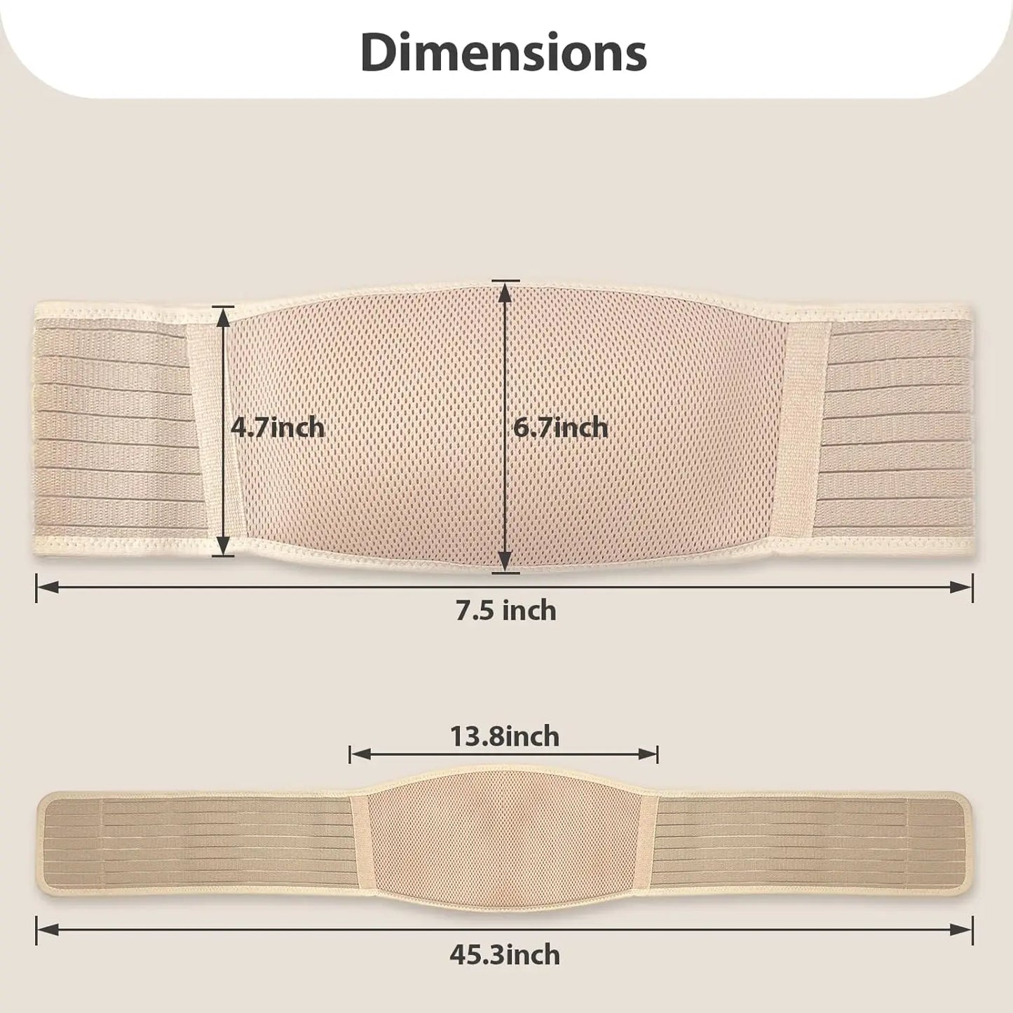 Pregnancy Belly Band for Pregnant Women - Pregnancy Belly Band supports and relieves back, pelvic, abdominal and hip pain