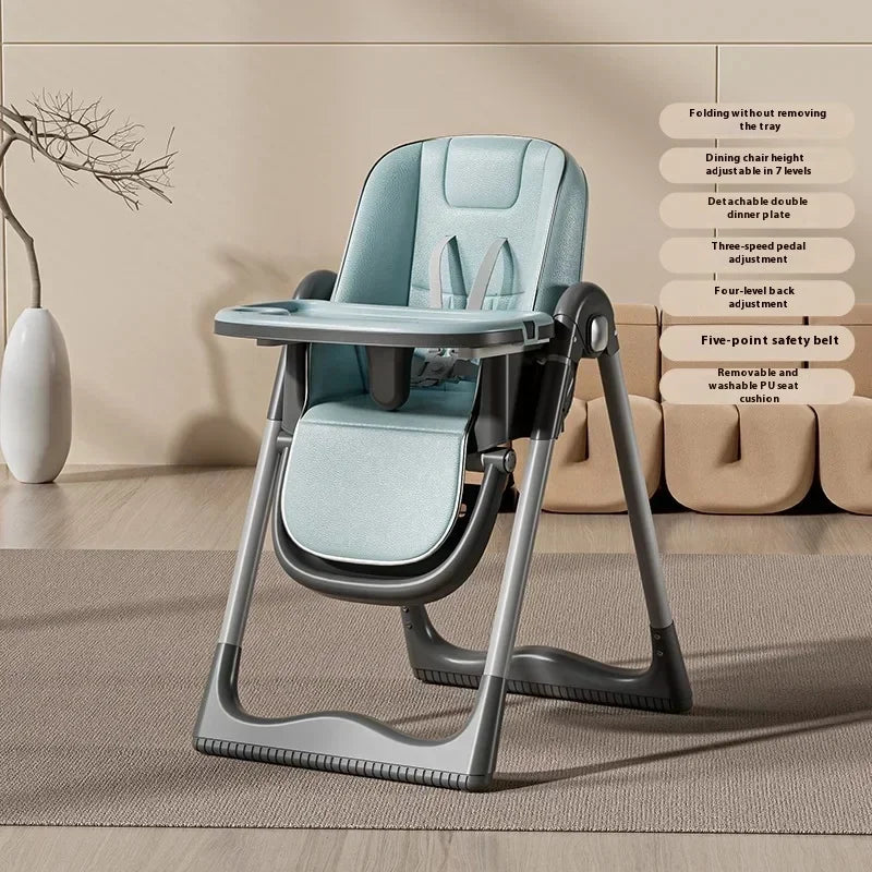 Household Baby Highchair Multifunctional Children's Dining Chair Baby Eating Foldable Seat Dinning Chair Cadeira  Floor Chair