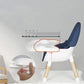 5-in-1 Baby feeding Chair for  to Toddler 4-Position Adjustable Wooden Eating Highchair with Seat Cushion Kids Chair