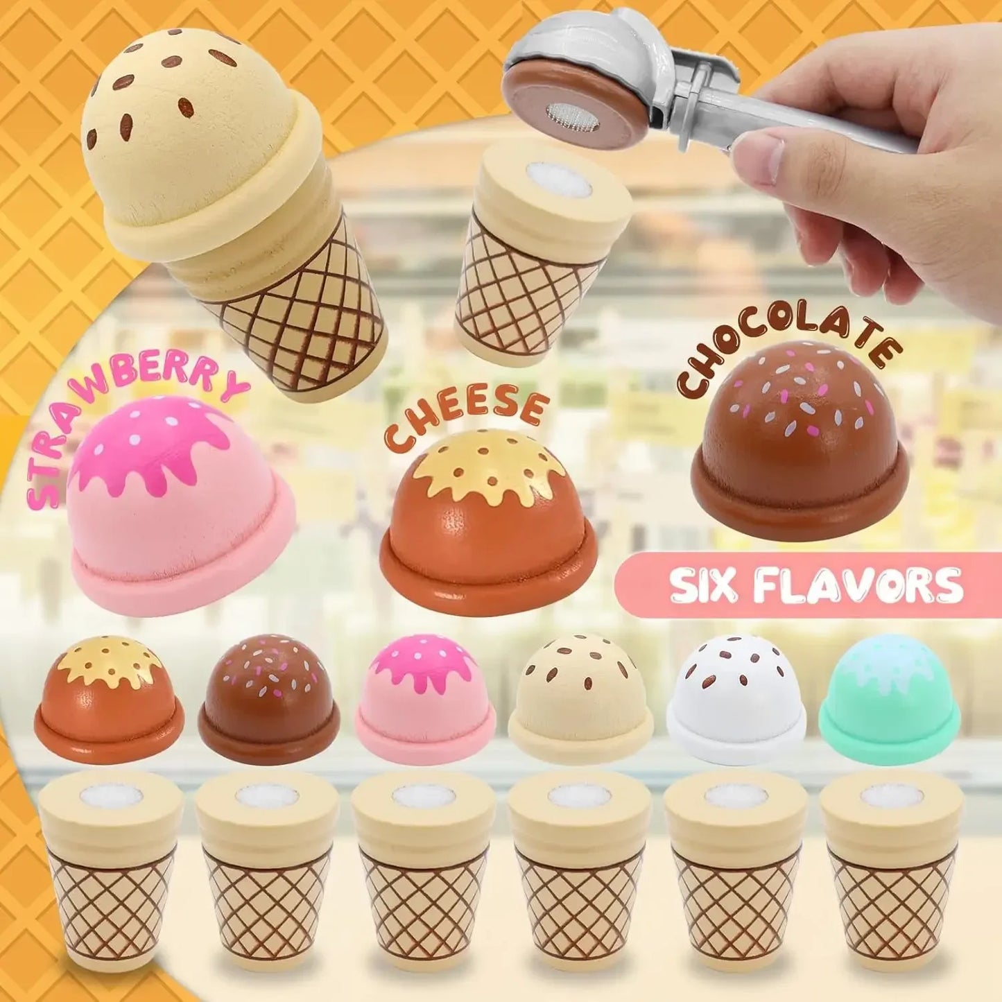 Ice Cream Counter Toy – Scoop, Play & Pay!