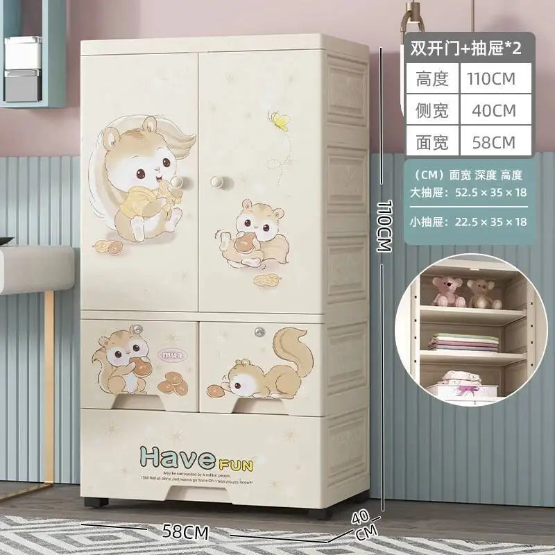 Luxury Wardrobe Clothes Closet Baby Cupboard Sliding Door Wardrobe Bathroom Cabinets Armario Organizador Bedroom Furniture