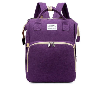 Fashion Mommy Bag with Foldable Baby Bed