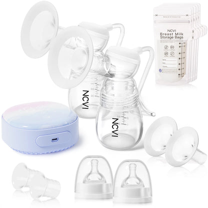 NCVI  Double Electric Breast Pump - 4 Modes 9 Levels Breastfeeding Pump