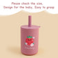 Toddler Feeding Bottle – Silicone Straw Cup for Kids