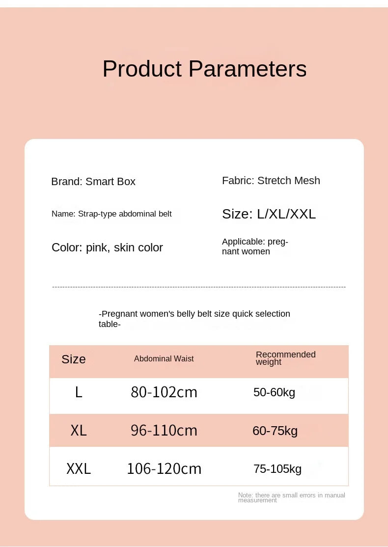 Comfort Breathable Pregnant Pregnancy Belly Support Pregnant Women's Prenatal Shoulder Support Abdominal Belt for Pregnant Women