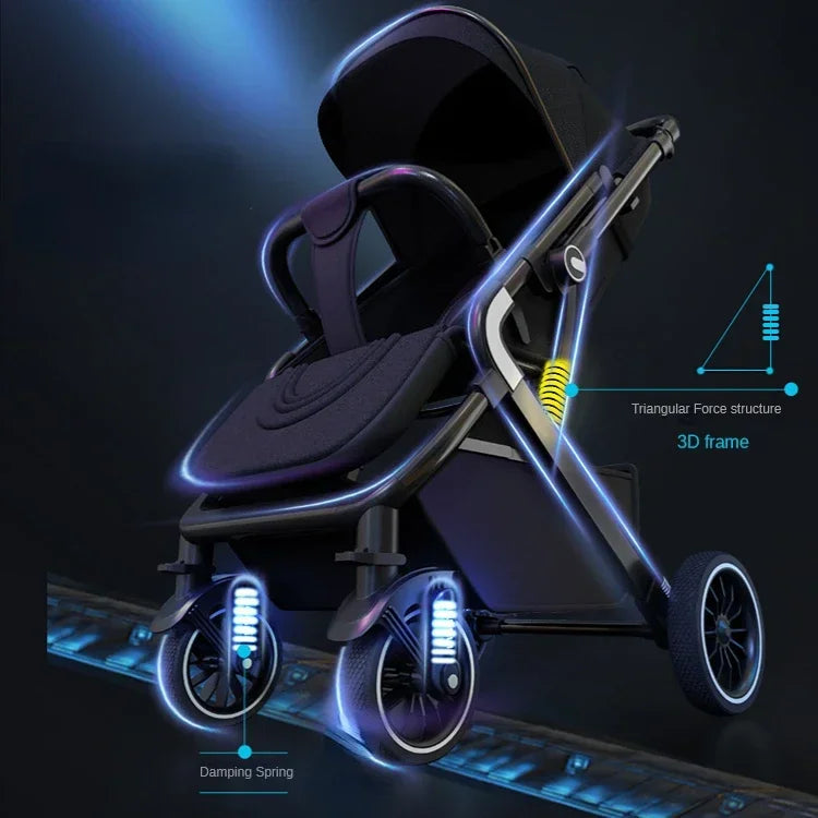 Lightweight baby stroller baby stroller 0 to 3 years Baby stroller with baby comfort Sit and lie multiple child stroller