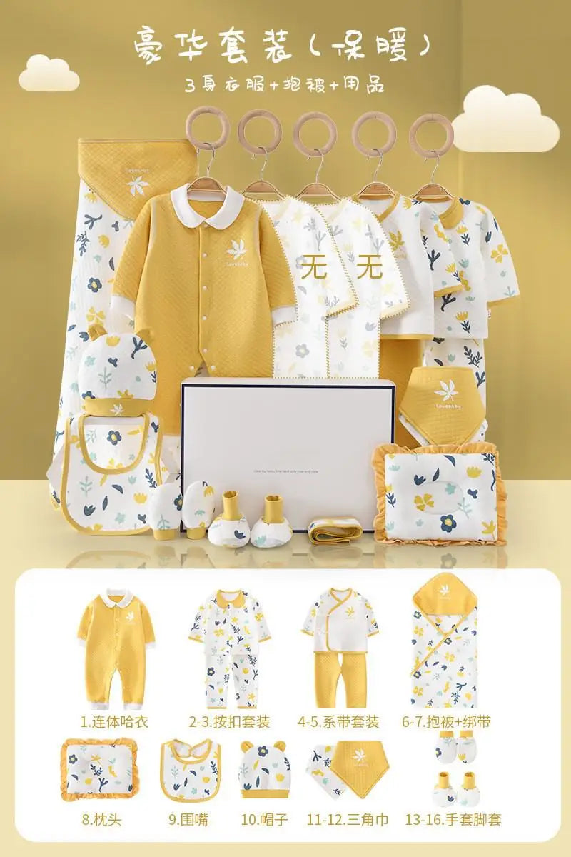 Pure Cotton Newborn Baby Set – Unisex Clothing Suit (0–12 Months)