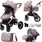 New baby stroller 3 in 1 with car seat,Baby carriages Can sit or lie down multiple child stroller folding Baby stroller