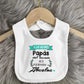 Baby BibsThe Best Grandfather In The World Print Infant Bib Newbron Shower Gift Baby Burp Cloths Kids Feeding Bibs Kid Cute Bib