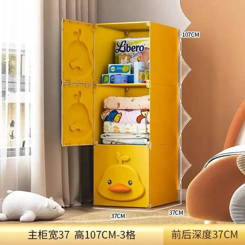 Clothes Baby Closet Cabinet Baby Dress Closet Girl Wardrobe Bedroom Storage Children Dresser Organizer Roperos Closet Furniture