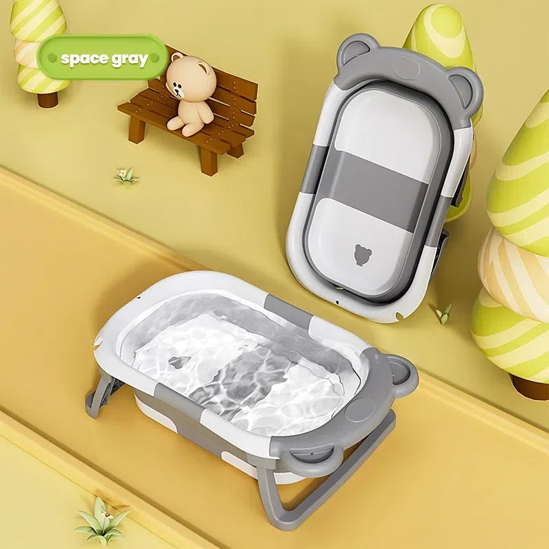 Baby Smart Temperature Sensing Tub Foldable Children's Bathtub Household Newborn Baby Bathtub Sit And Lie Baby Bathtub