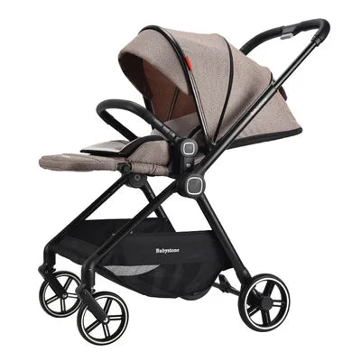 Highview Baby Stroller Can Sit or Lie Down, Lightweight and Foldable, Newborn Baby Umbrella Stroller,Four-wheel Two-way Stroller