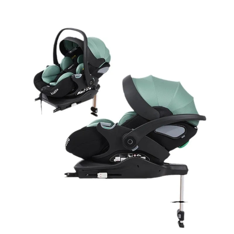 Baby Car Safety Seat Portable Universal Child Can Sit and Lie Baby Carrier Strengthen ISOFIX Hard Interface