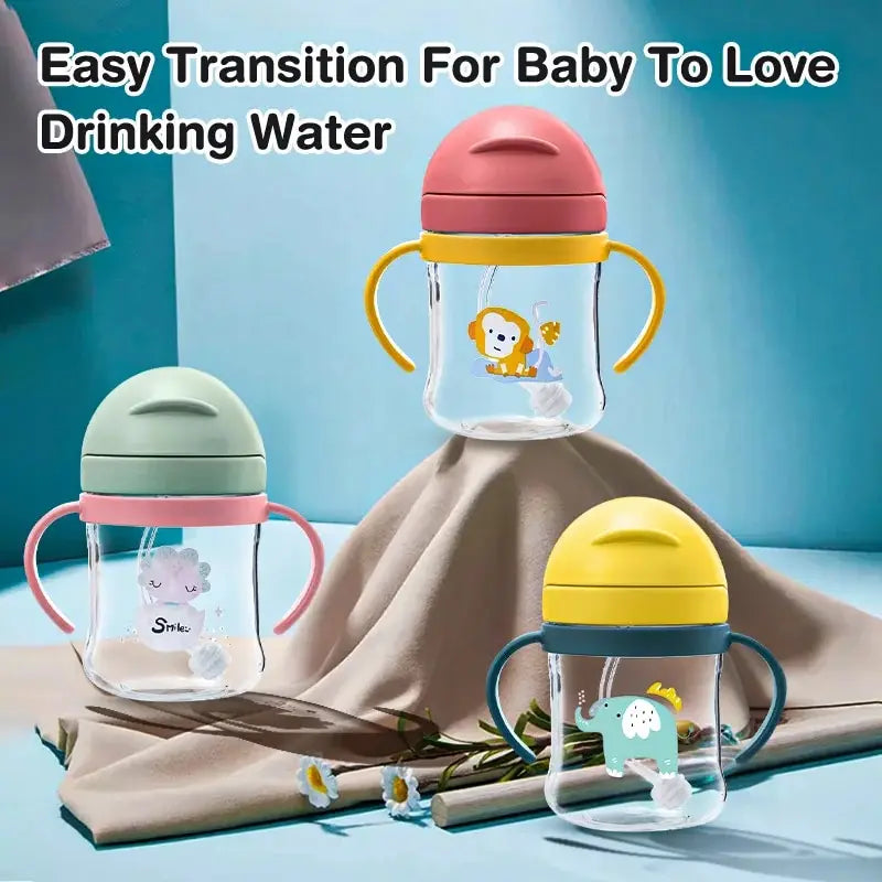 250ml Baby Drinking Cup – Double Handle, Flip Lid, Leakproof Design