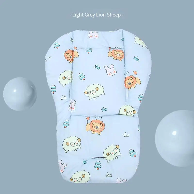 Baby Stroller Seat Liner Soft Thick Padded Cushion for Highchair Car Seat Infant Toddler 0-3 Years Washable Adjustable Safe