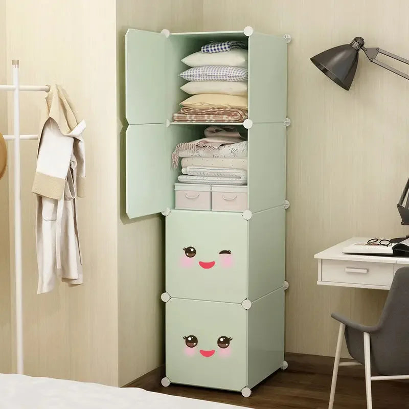 Baby Children Modular Cabinet Recameras Kids Storage Wardrobe Kids Toys Organizer Storage Guarda Roupa Infantil Girl Furniture