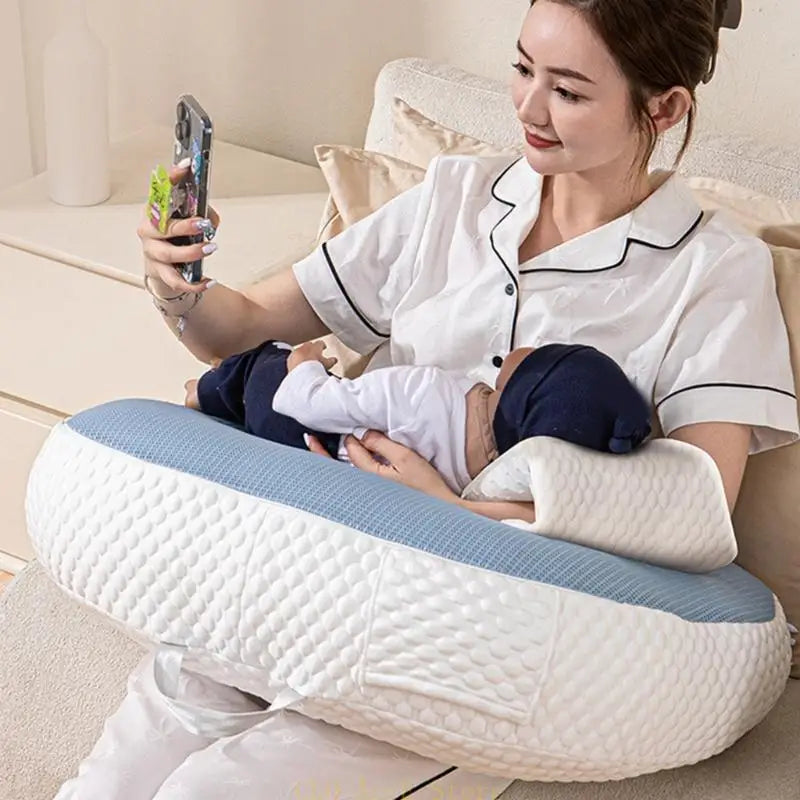 16FE Infant Waist Protections Pad Soft & Supportive Breastfeeding Pillow Newborn Back Support Pillow Soft Baby Lumbar Pillow