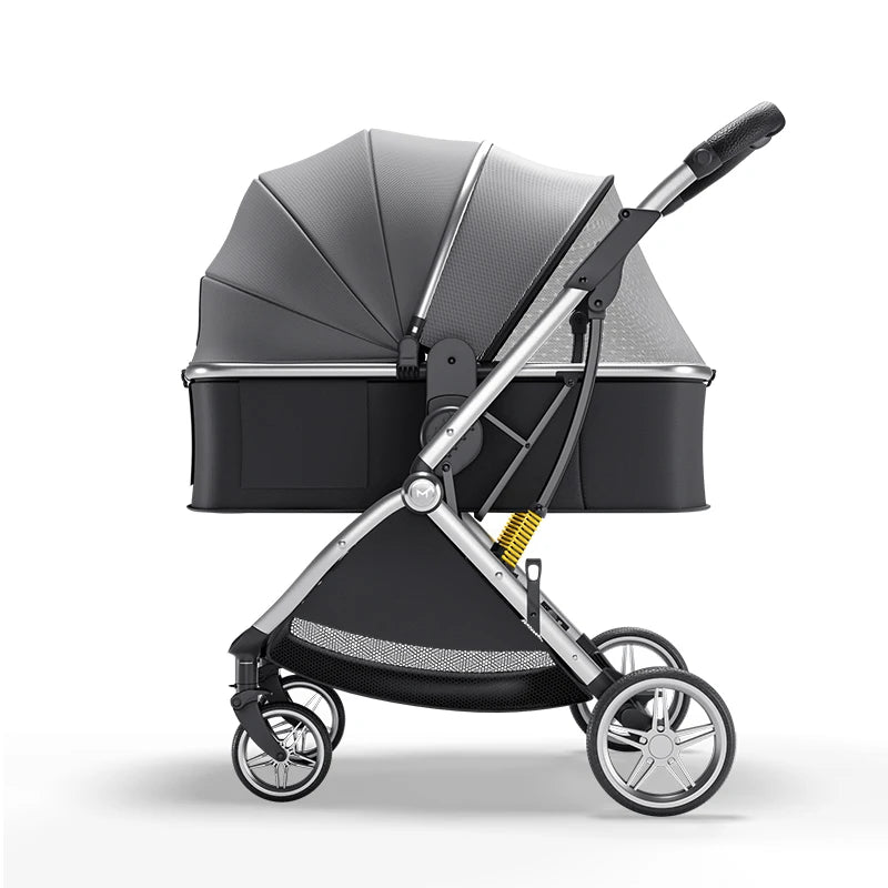 Luxurious Baby Stroller 3 in 1 Can Sit Can Lie Baby Pram Portable Baby Travel System Baby Pushchair for Newborn
