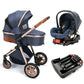 3-in-1 High Landscape Stroller with Car Seat & ISOFIX