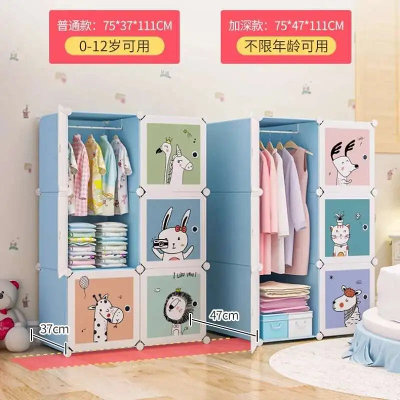 Girl Clothes Wardrobe Baby Dressers Bedroom Kids Children's Closet Clothings Montessori Puerta Corredera Organizer Furniture