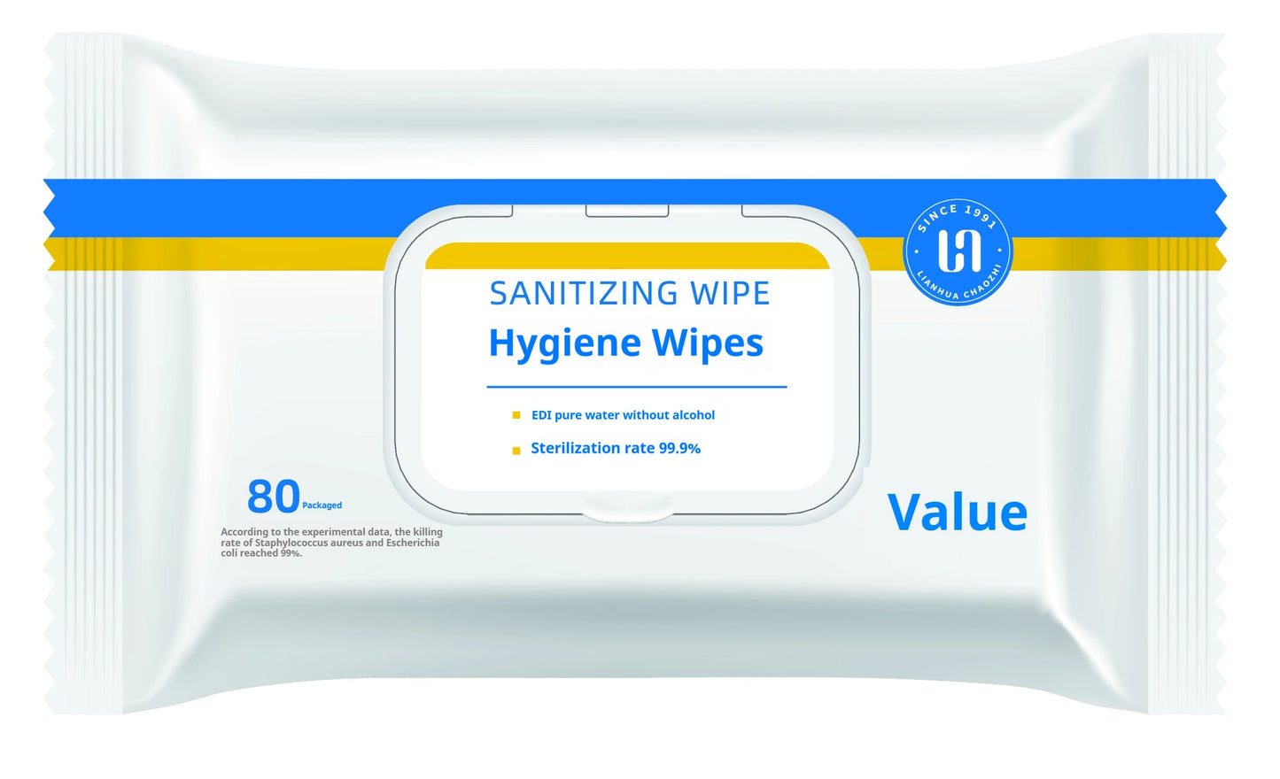 80-Pack Hygienic Cleansing Wipes: Pregnancy-Safe & Infant Gentle Household Wet Wipes