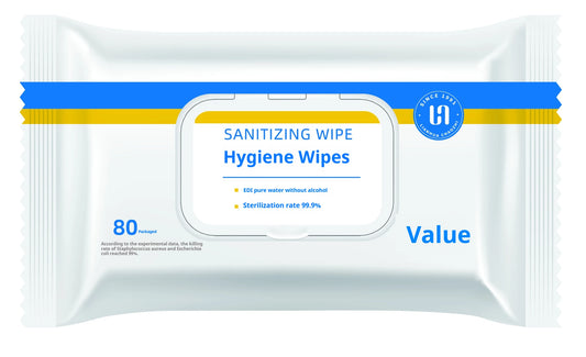 80-Pack Hygienic Cleansing Wipes: Pregnancy-Safe & Infant Gentle Household Wet Wipes