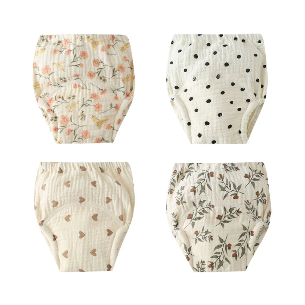 Soft Cotton Gauze Baby Training Pants