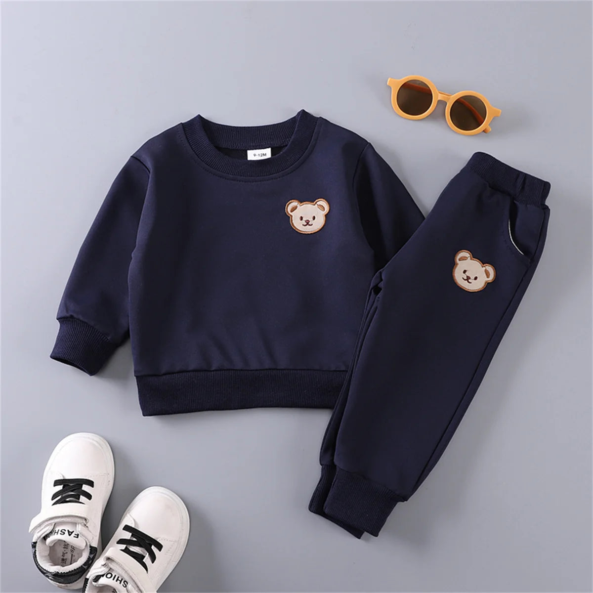 2PCS Kids Set – Spring/Autumn Little Bear Long Sleeve & Pants