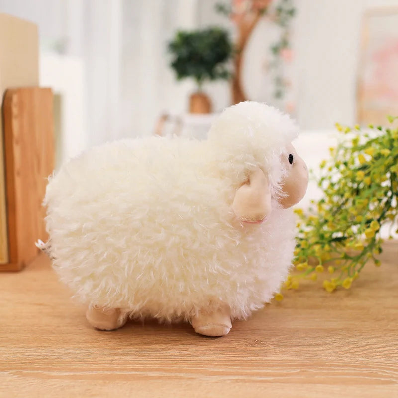 Cotton Candy Sheep Plush – Soft Alpaca Toy for Kids