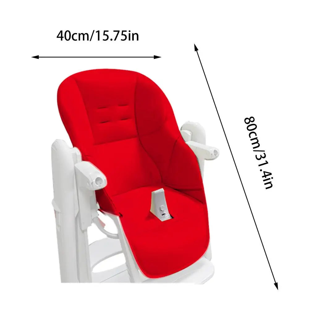 Kids Highchair Cushion Pad High Chair Dining Protection Cover Cushion PU Leather And Sponge Comfortable Seat Pad Boy And Girl