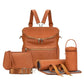 Large PU Leather Diaper Backpack